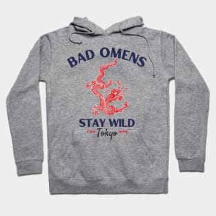 bad omens red dragon Hoodie